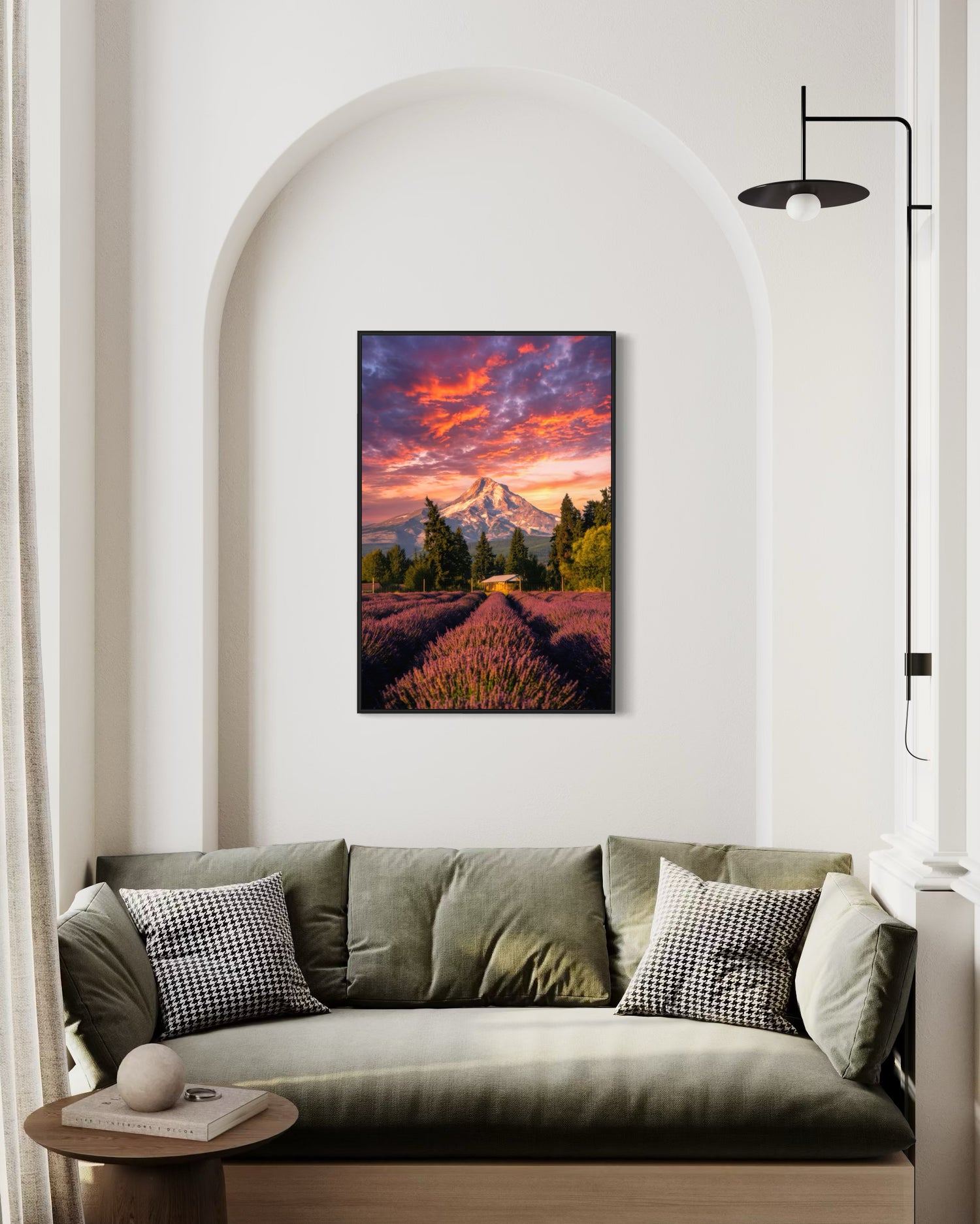 Mountain Above Lavender Firelight