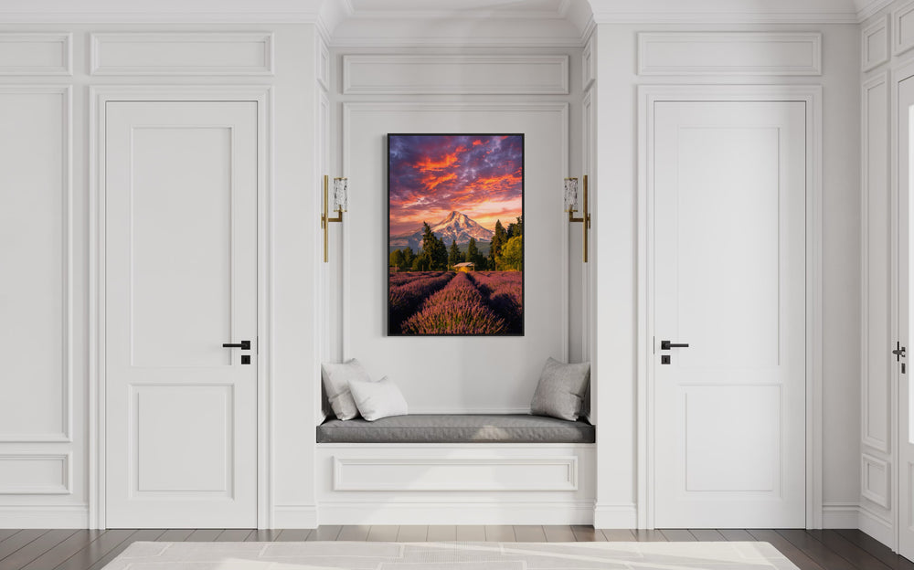 Mountain Above Lavender Firelight