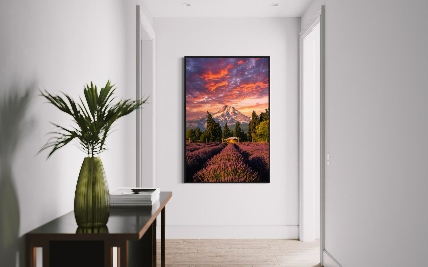 Mountain Above Lavender Firelight