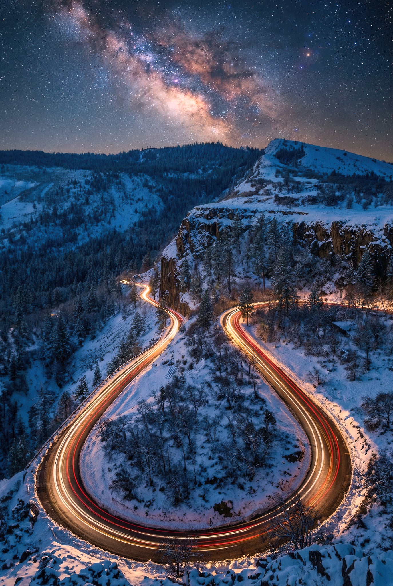 Snowbound Galaxy Ribbon Road