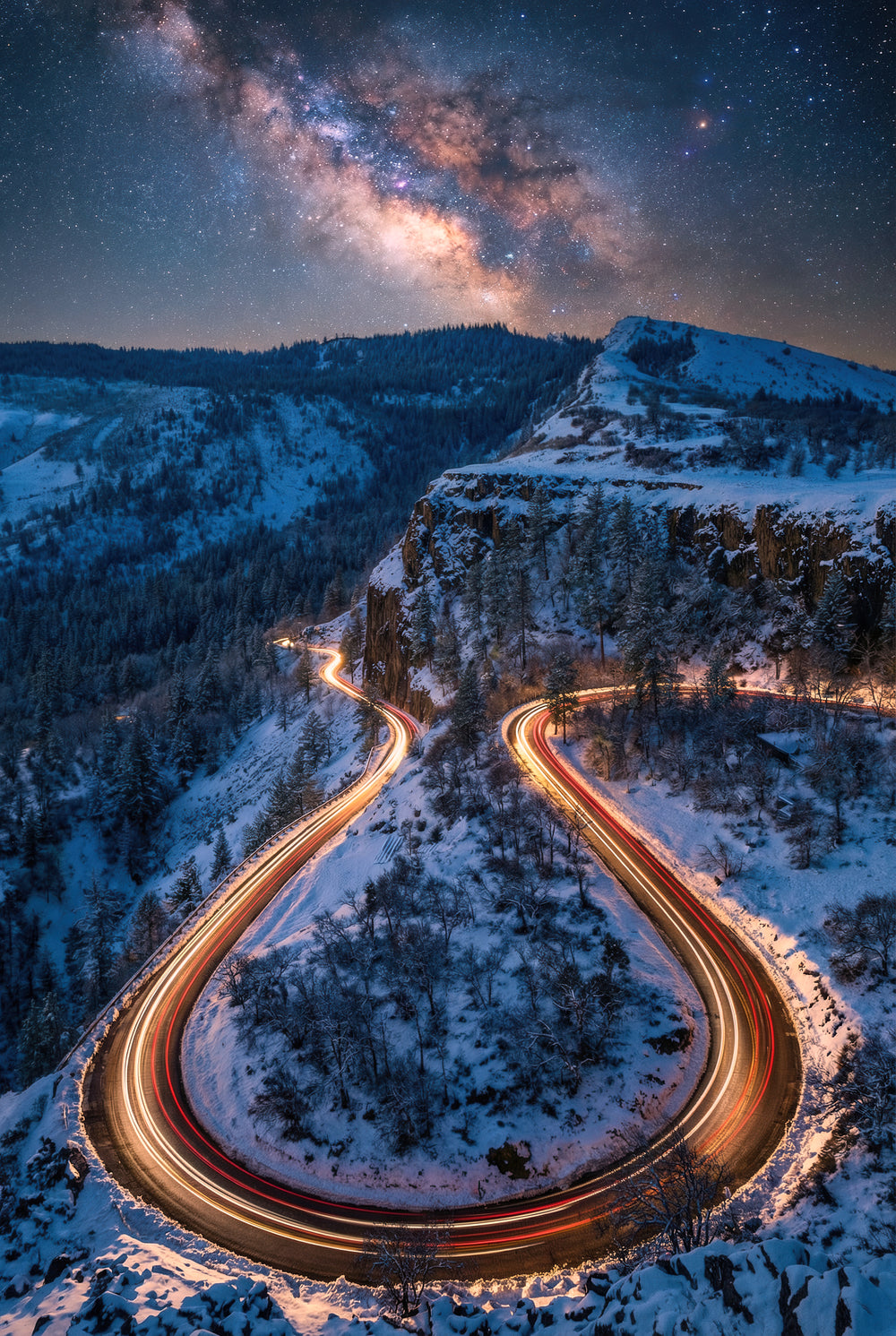 Snowbound Galaxy Ribbon Road