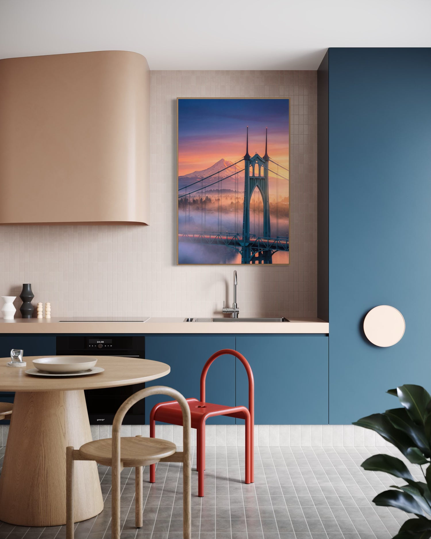 Cathedral Dawn — St. Johns & Mt. Hood