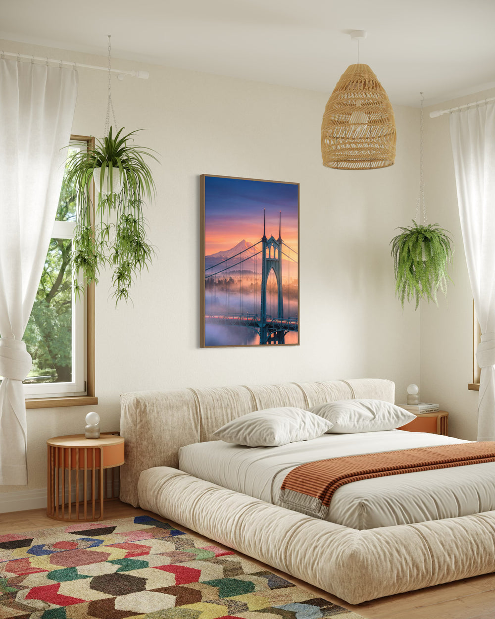 Cathedral Dawn — St. Johns & Mt. Hood